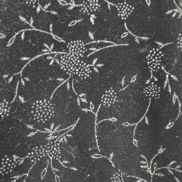 Another Thyme Velvet Maxi Dress 14‎ Black Floral Glitter Vintage Whimsigoth - Picture 4 of 14